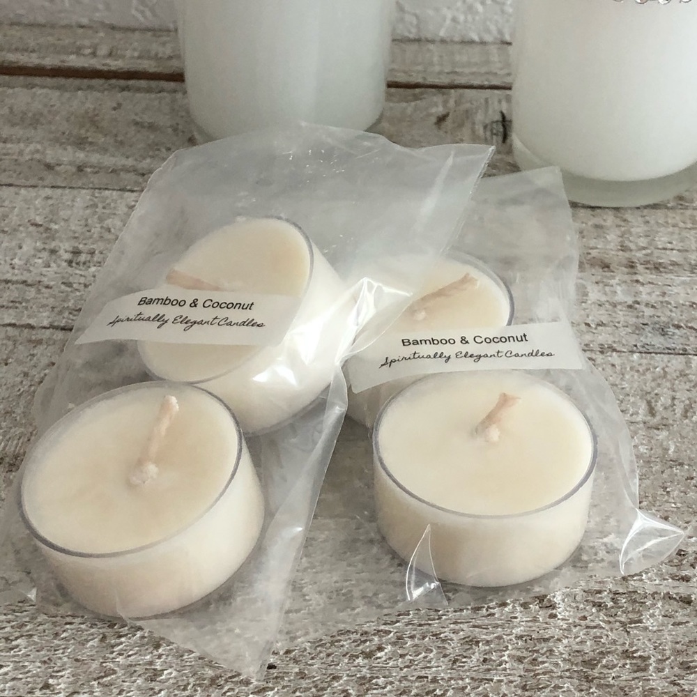 Bamboo & Coconut Soy Tealights | 4 Pack